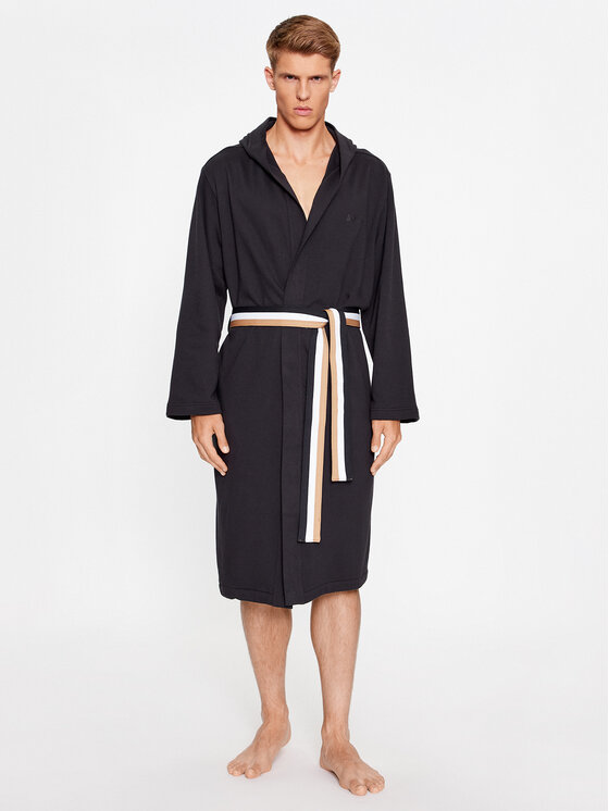 Boss Halāts Iconic F. Terry Robe 50503142 Melns