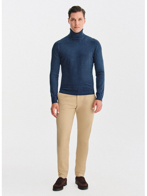 Pako Lorente Pako Lorente Sweter P25WN-2X-032 Granatowy Classic Fit