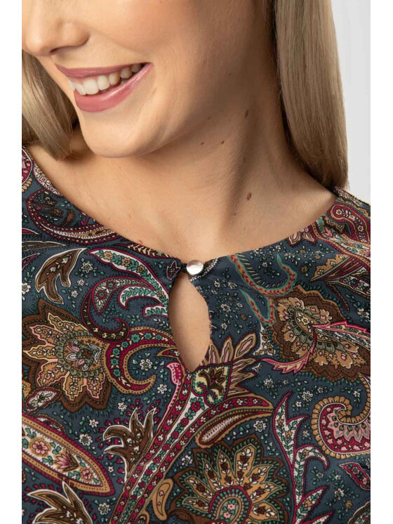 QUIOSQUE QUIOSQUE Blúzka 2KI002956 Zelená Regular Fit