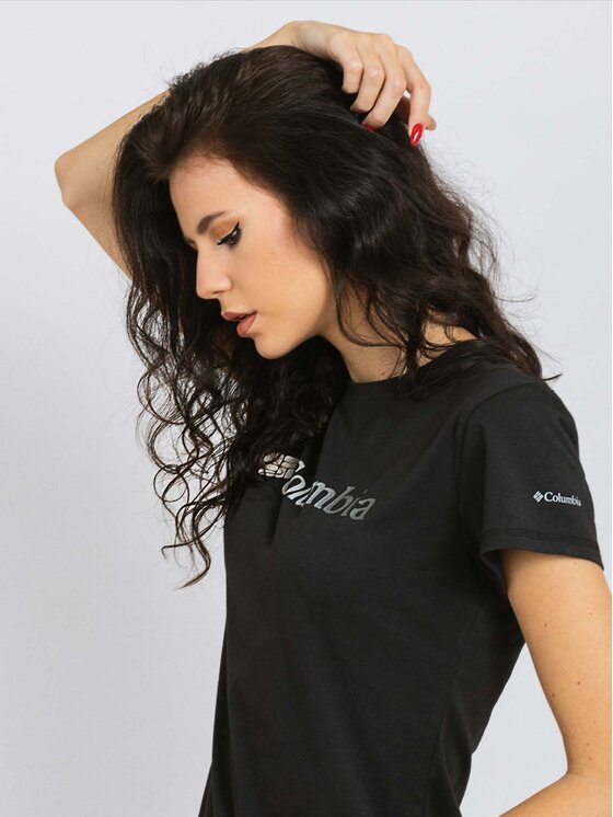 Columbia Columbia T-Shirt EL2191-011 R. S Czarny Regular Fit