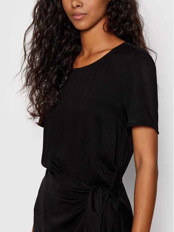 Tom Tailor Denim Tom Tailor Denim Kleid für den Alltag 1031344 Schwarz Regular Fit