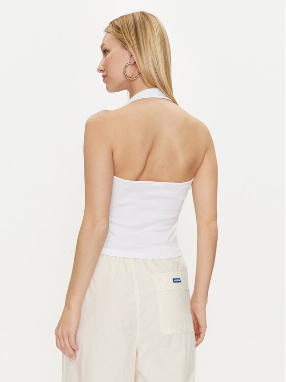 Noisy May Noisy May Top Maya 27029026 Biały Slim Fit