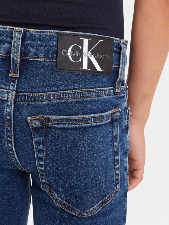 Calvin Klein Jeans Calvin Klein Jeans Jeansy IB0IB01998 Granatowy Slim Fit