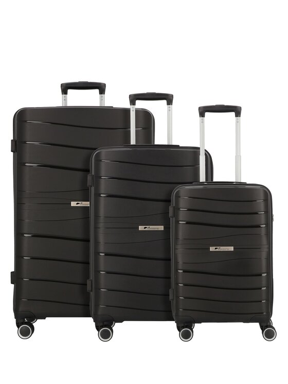 cocoono cocoono Komplet walizek 315312 Czarny