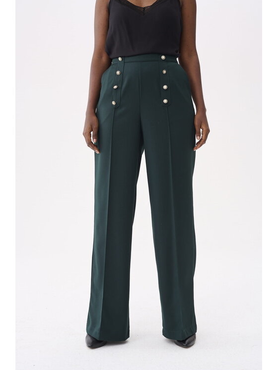 blue shadow blue shadow Spodnie damskie Celia BS Zielony Standard Fit