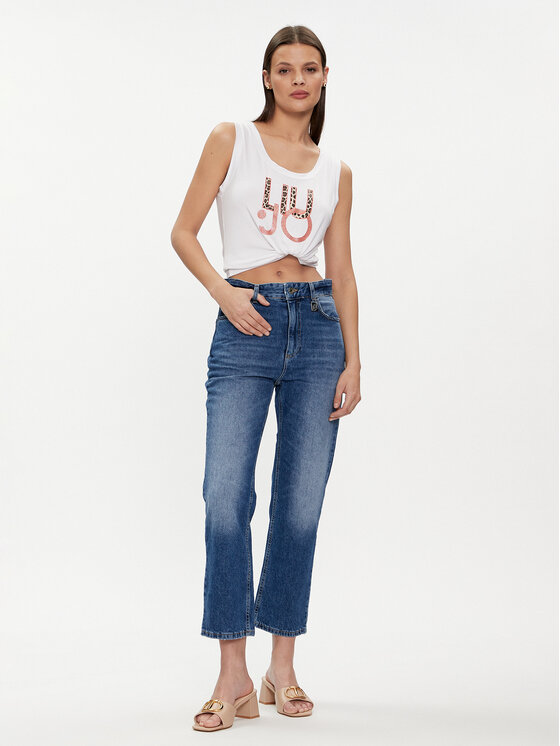 Liu Jo Liu Jo Τοπ VA4117 JS360 Λευκό Regular Fit