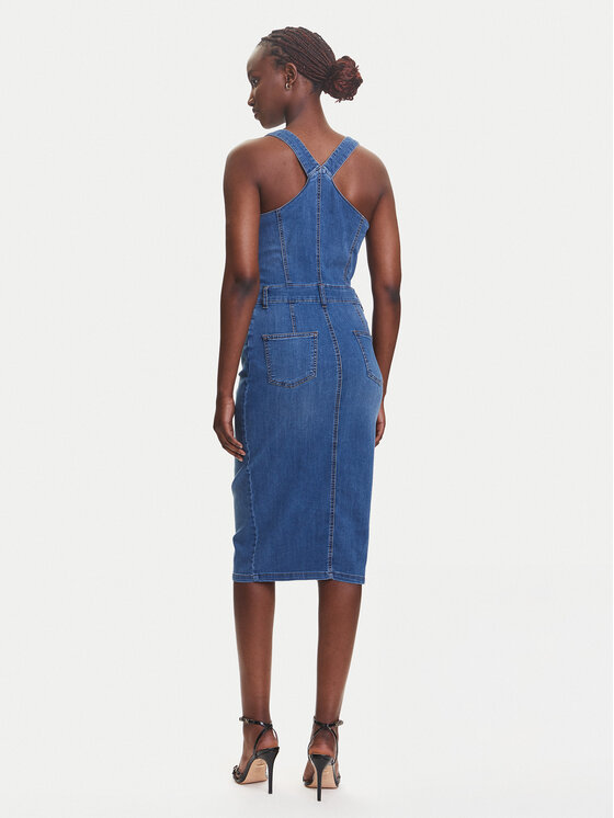Fracomina Fracomina Sukienka jeansowa FP25SD4001D46402 Niebieski Slim Fit