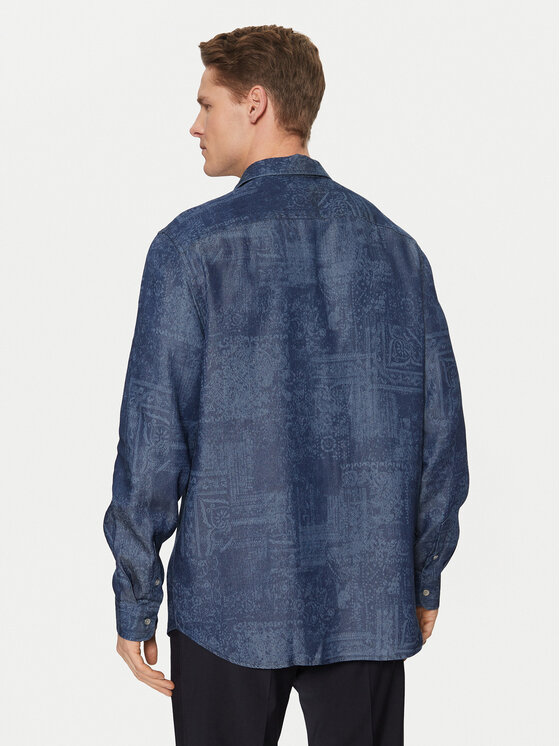 Guess Guess Сорочка M5RH22 WFKE0 Cиній Regular Fit