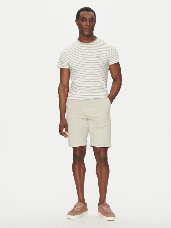 Calvin Klein Calvin Klein Футболка Stretch Slim Stripe T-Shirt K10K114177 Білий Regular Fit