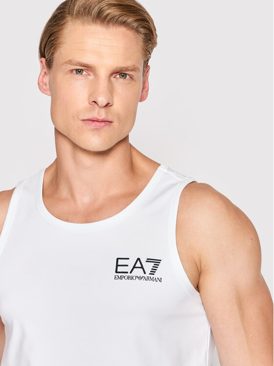 EA7 Emporio Armani Tank top 3LPH04 PJEEZ 1100 Biały Regular Fit Modivo.pl