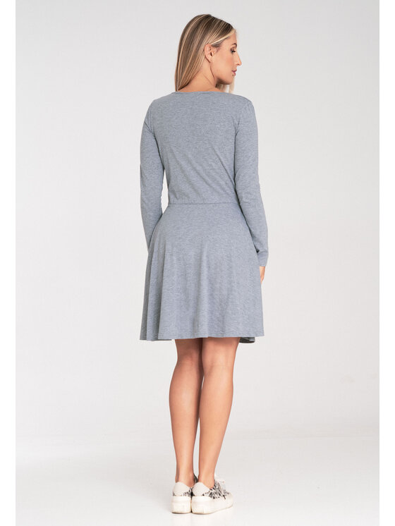 FIGL FIGL Abito da cocktail M1050 Grigio A-Line Fit