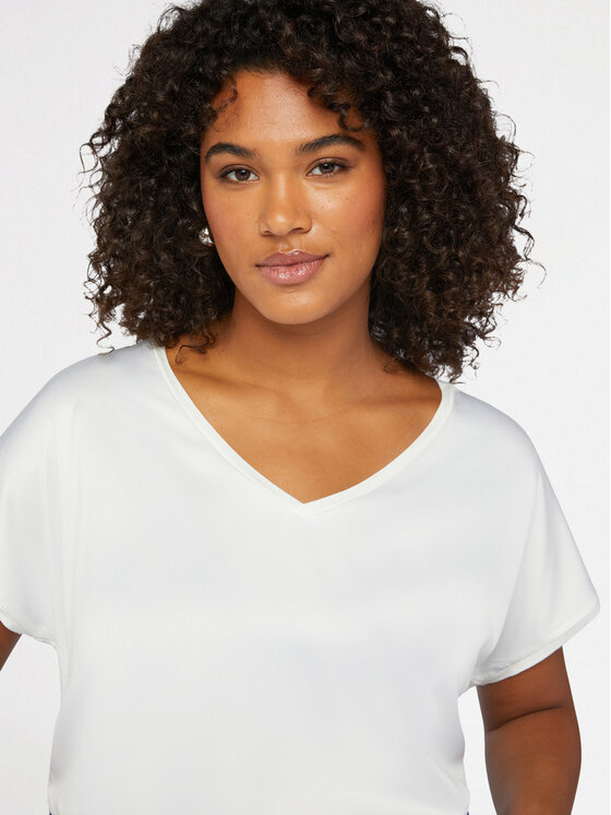 Fiorella Rubino Fiorella Rubino T-shirt G063L107832N011 Bianco Regular Fit