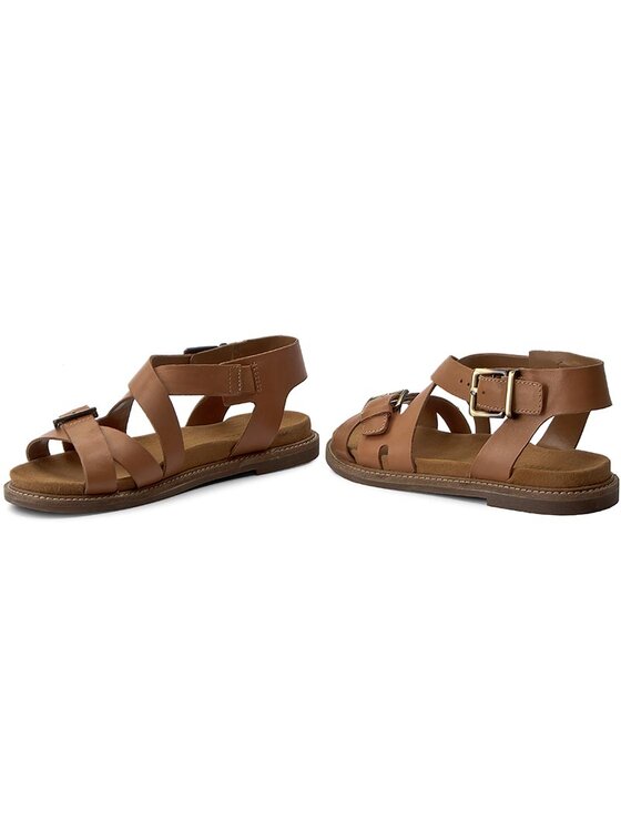 Clarks Sanda y Corsio Bambi 261231244 Br zowy Modivo.pl