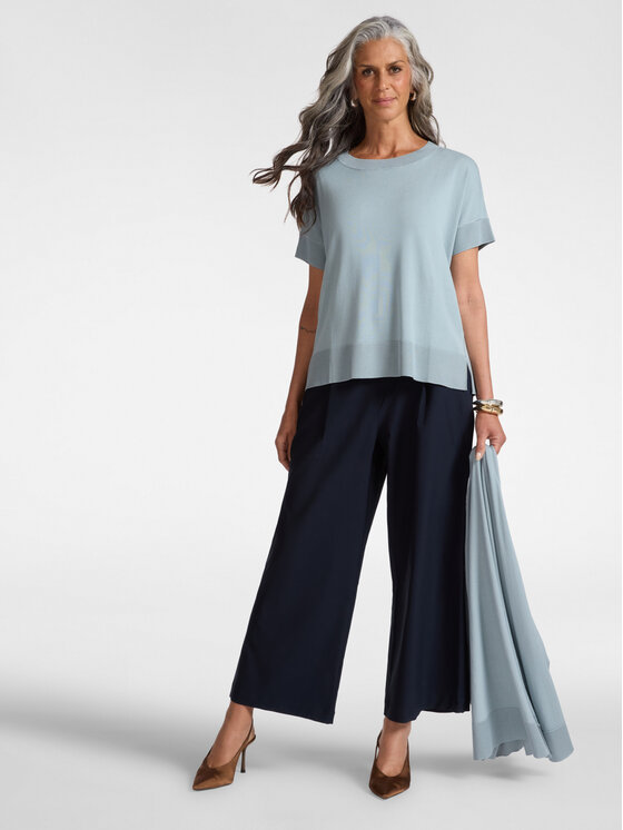 Elena Mirò Elena Mirò Sweter M606Z000748N0A4 Turkusowy Regular Fit