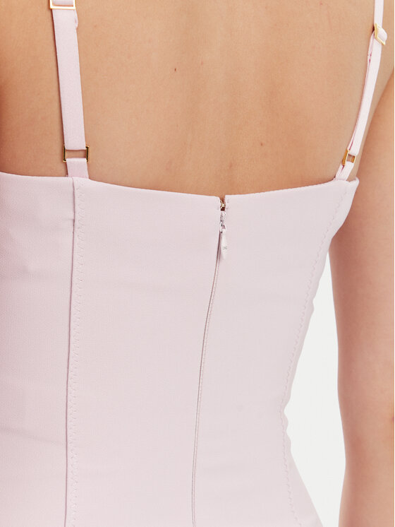 Elisabetta Franchi Elisabetta Franchi Koktejlové šaty AB-702-51E2 Fialová Regular Fit