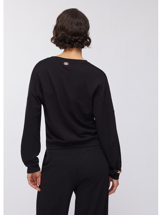 Liu Jo Liu Jo Bluza TA6242JS18222222 Czarny Regular Fit