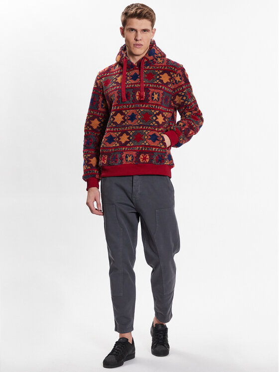 Felpa di pile MSS-580INDIO Rosso Regular Fit