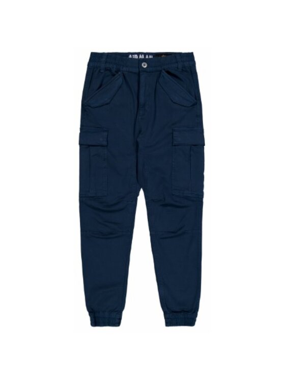 Alpha Industries Alpha Industries Kalhoty z materiálu AI.188201-697 Tmavomodrá Slim Fit