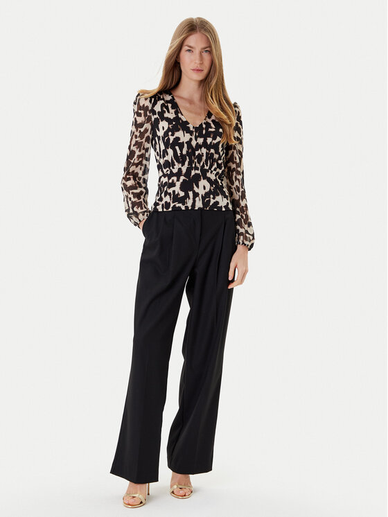 Morgan Morgan Bluse 252-TRITA Schwarz Regular Fit