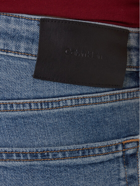 Calvin Klein Calvin Klein Jeans hlače LV04RF950G Modra Slim Taper Fit