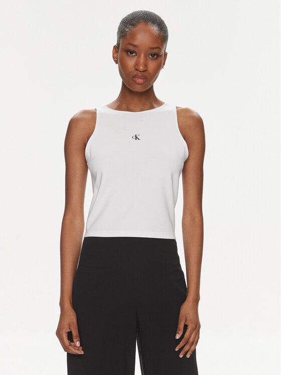 Női Felső Calvin Klein Jeans, Méret: XL, Fehér, Archival J20J223107