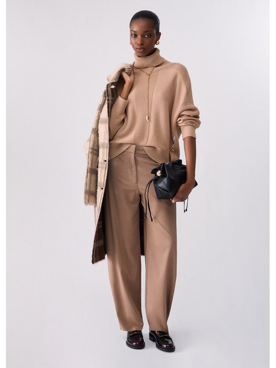 Liu Jo Liu Jo Pantalone da abito WF6087T732AL9179 Beige Regular Fit