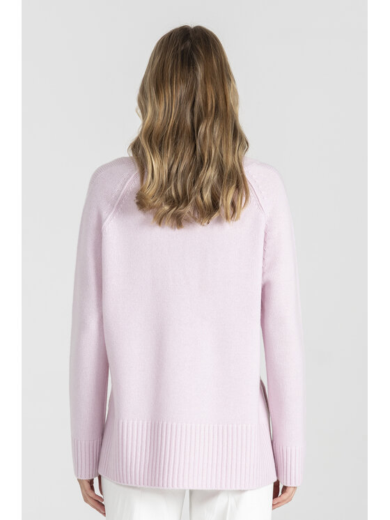 Deni Cler Milano Deni Cler Milano Sweter T-DC-S456-E5-90-31-1 Różowy Regular Fit