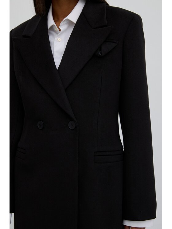 Estro Estro Cappotto ER00118053 Nero Loose Fit