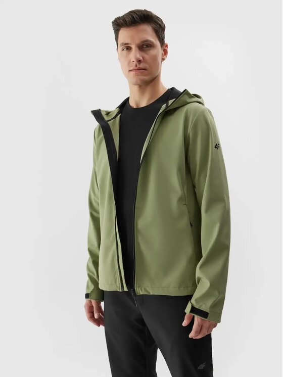 4F 4F Giacca softshell 4FWAW24TSOFM283-43S Verde Regular Fit
