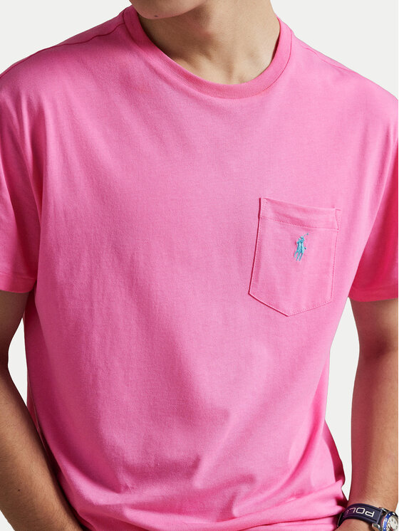 Polo Ralph Lauren Polo Ralph Lauren Tričko 710671438511 Ružová Custom Slim Fit