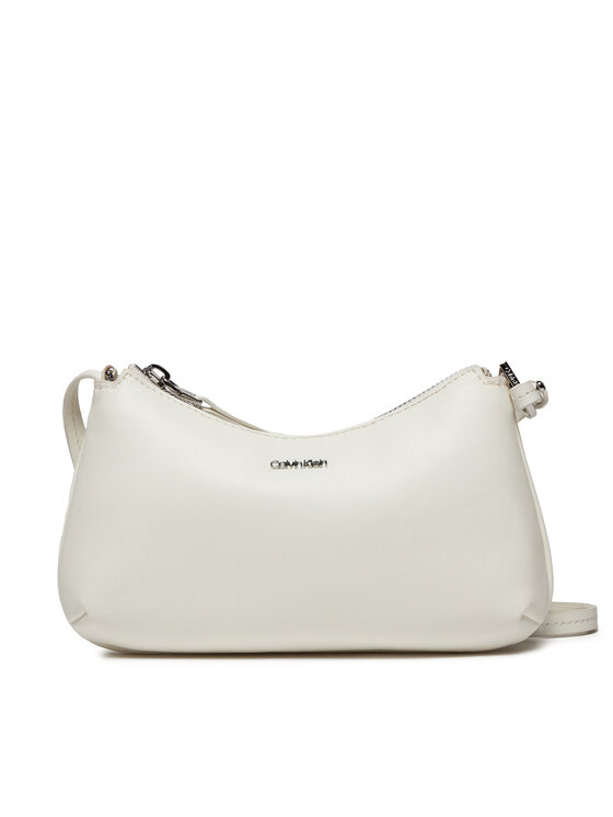 Geantă Calvin Klein Ck Must Soft Crossbody Bag K60K611681 Bright White YAF