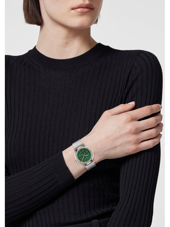 Versace Versace Zegarek VE3M01123 Srebrny