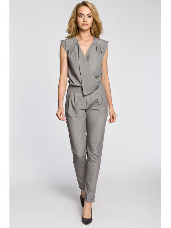 Made of Emotion Made of Emotion Overal M196 Šedá Casual Fit