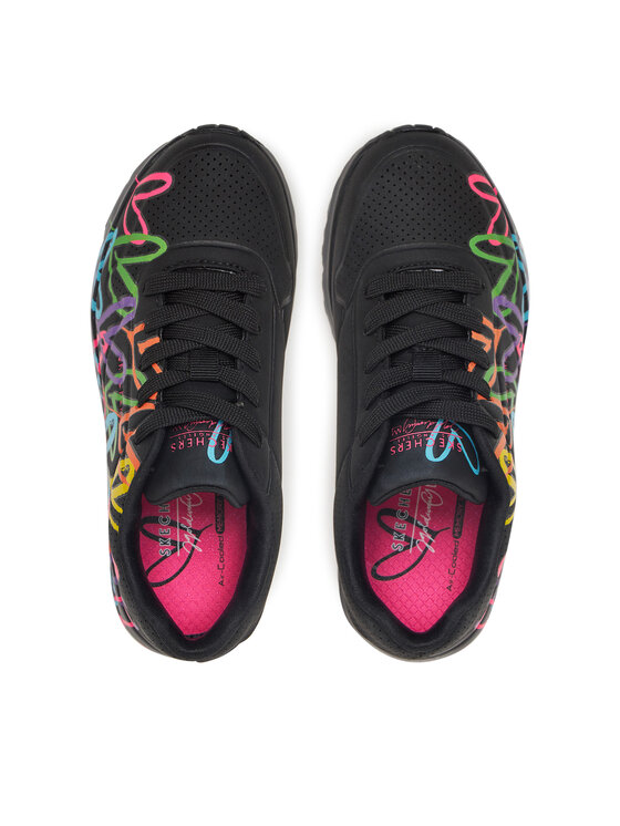 Skechers Skechers Sneakersy Uno Lite-Spread The Love 314064L/BKMT Černá