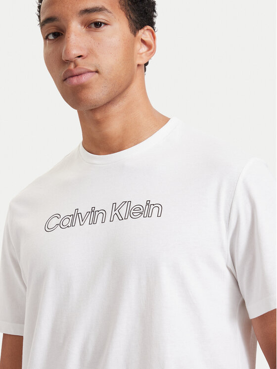 Calvin Klein Calvin Klein T-Shirt 30s Logo Graphic LV04LH800G Weiß Regular Fit