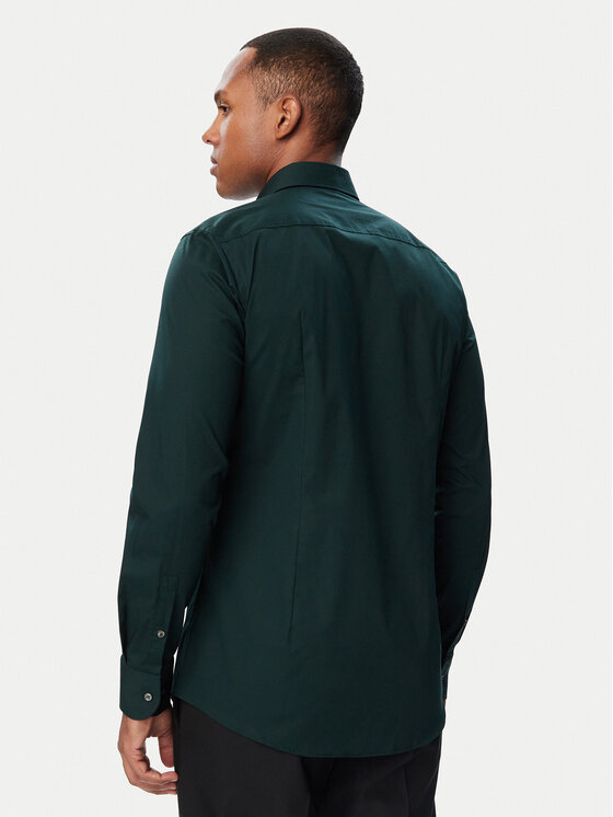 BOSS BOSS Košeľa H-Hank 50469345 Zelená Slim Fit