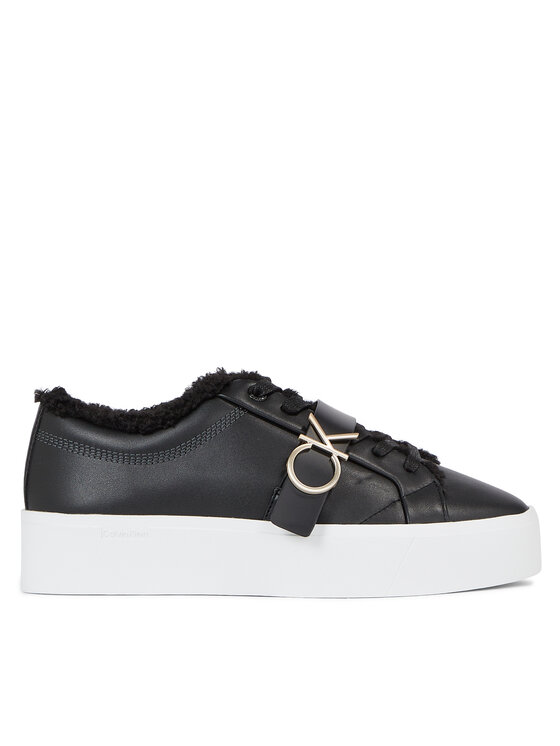 Calvin Klein Calvin Klein Снікерcи Flatform Cupsole Lace Up W/Hw Wl HW0HW01671 Чорний