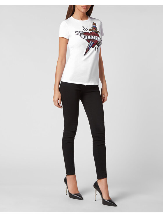 PHILIPP PLEIN PHILIPP PLEIN Tričko 613 Biela Regular Fit