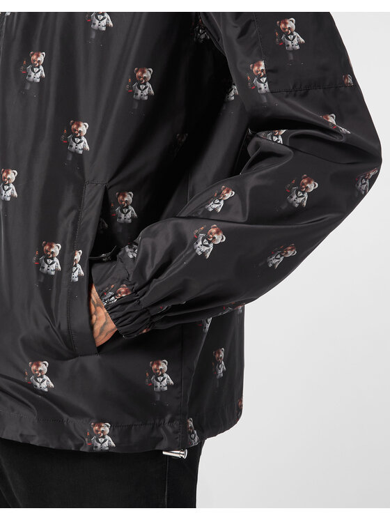 PHILIPP PLEIN PHILIPP PLEIN Wiatrówka 27023 Czarny Regular Fit