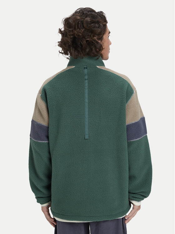 Quiksilver Quiksilver Fleecejacke Clean Coast Block EQYPF03065 Grün Loose Fit