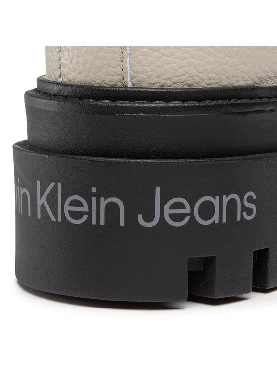 Calvin Klein Jeans Calvin Klein Jeans Μποτάκια Flatform Mid Laceup Boot YW0YW00843 Μπεζ