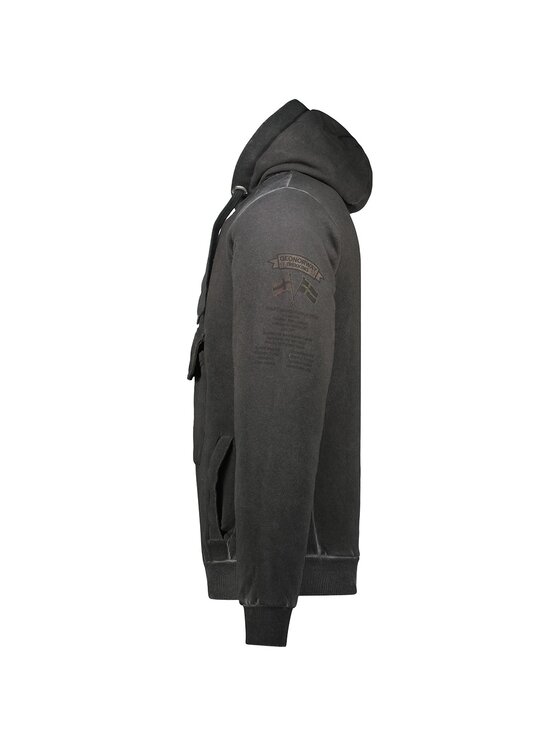 Geographical Norway Geographical Norway Bluza WU8270H-GNO-BLACK Czarny Regular Fit