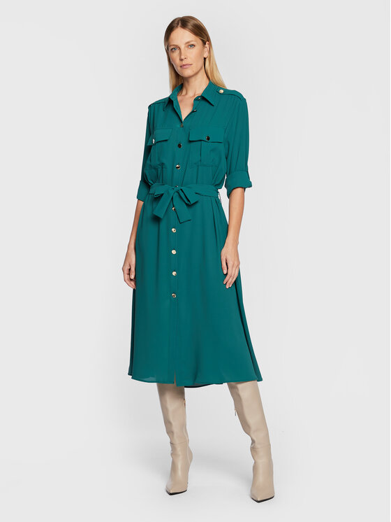 Imperial Rochie tip cămașă ACY3EGW Verde Regular Fit