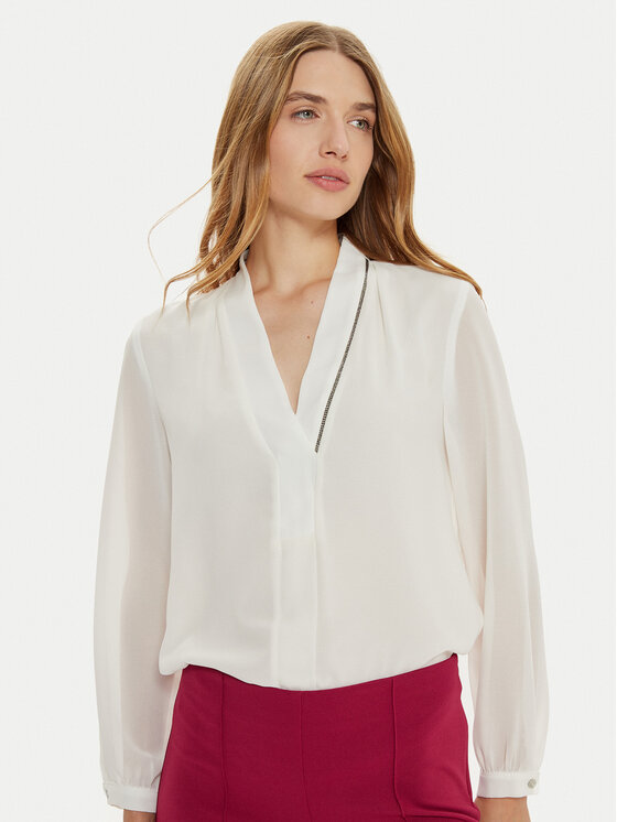 Rinascimento Rinascimento Bluse CFC0121170003 Weiß Regular Fit