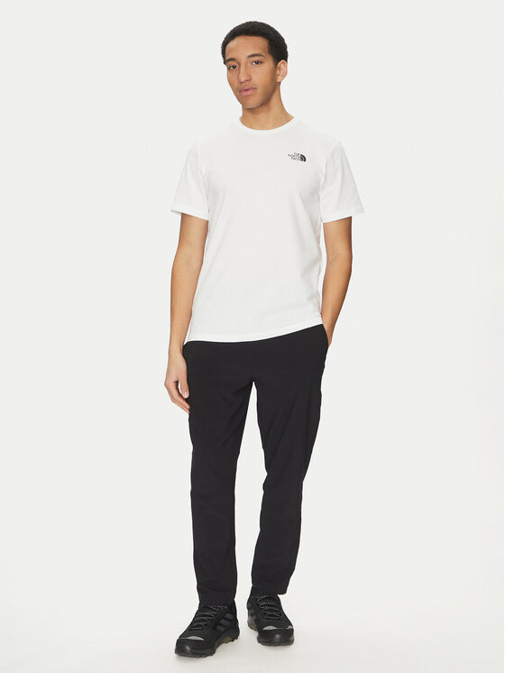 The North Face The North Face Tricou Vertical NF0A89FP Alb Regular Fit