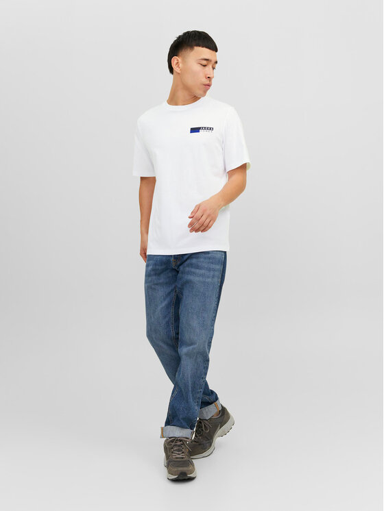 Jack&Jones Jack&Jones Marškinėliai Corp 12233999 Balta Standard Fit