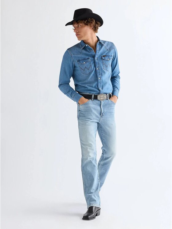 Wrangler Wrangler Jeansy Wrancher Niebieski Regular Fit