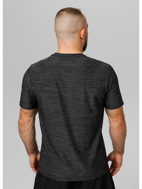 PITBULL PITBULL Koszulka techniczna Casual Sport Small Logo Czarny Regular Fit