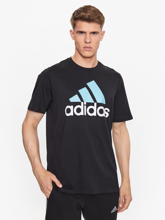 adidas adidas T-Shirt Essentials Single Jersey Big Logo T-Shirt IJ8582 Schwarz Regular Fit