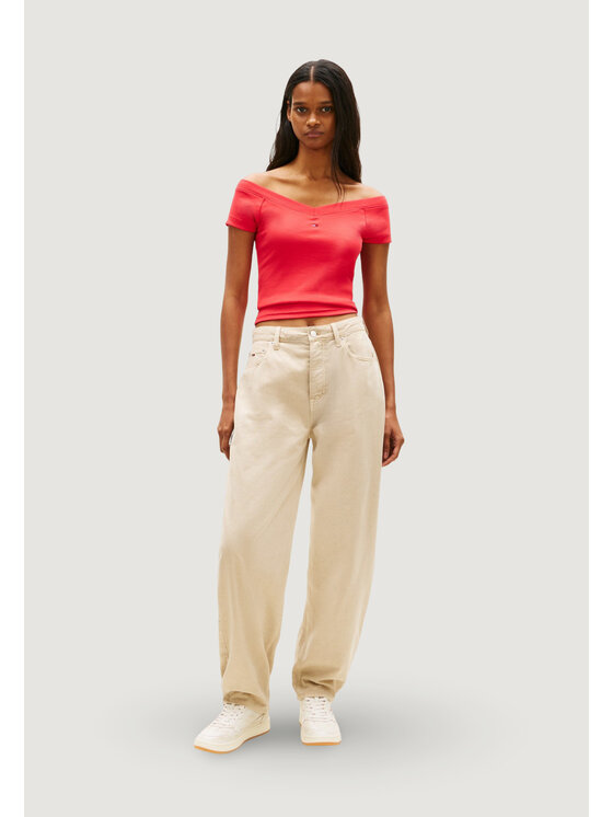 Tommy Jeans Tommy Jeans T-shirt DW0DW22265 Rosso Casual Fit